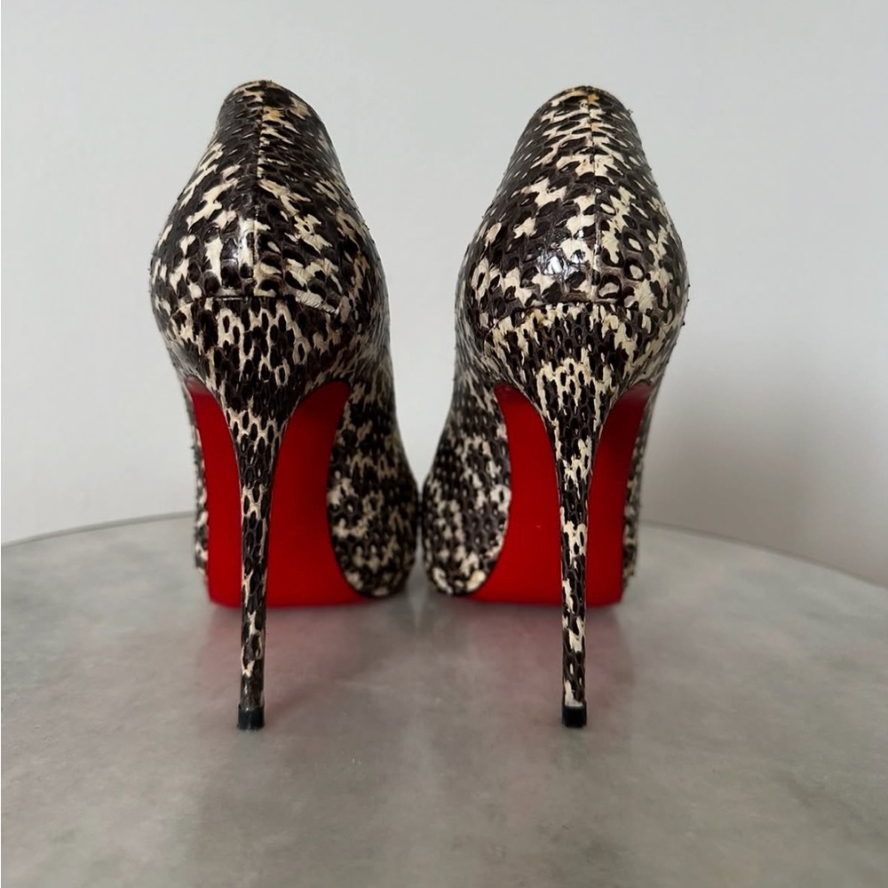 Christian Louboutin Snakeskin Print Heels